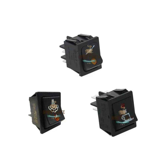 3-teiliges Schalterset Ersatz für Rancilio Silvia - MiniPCaffe.com