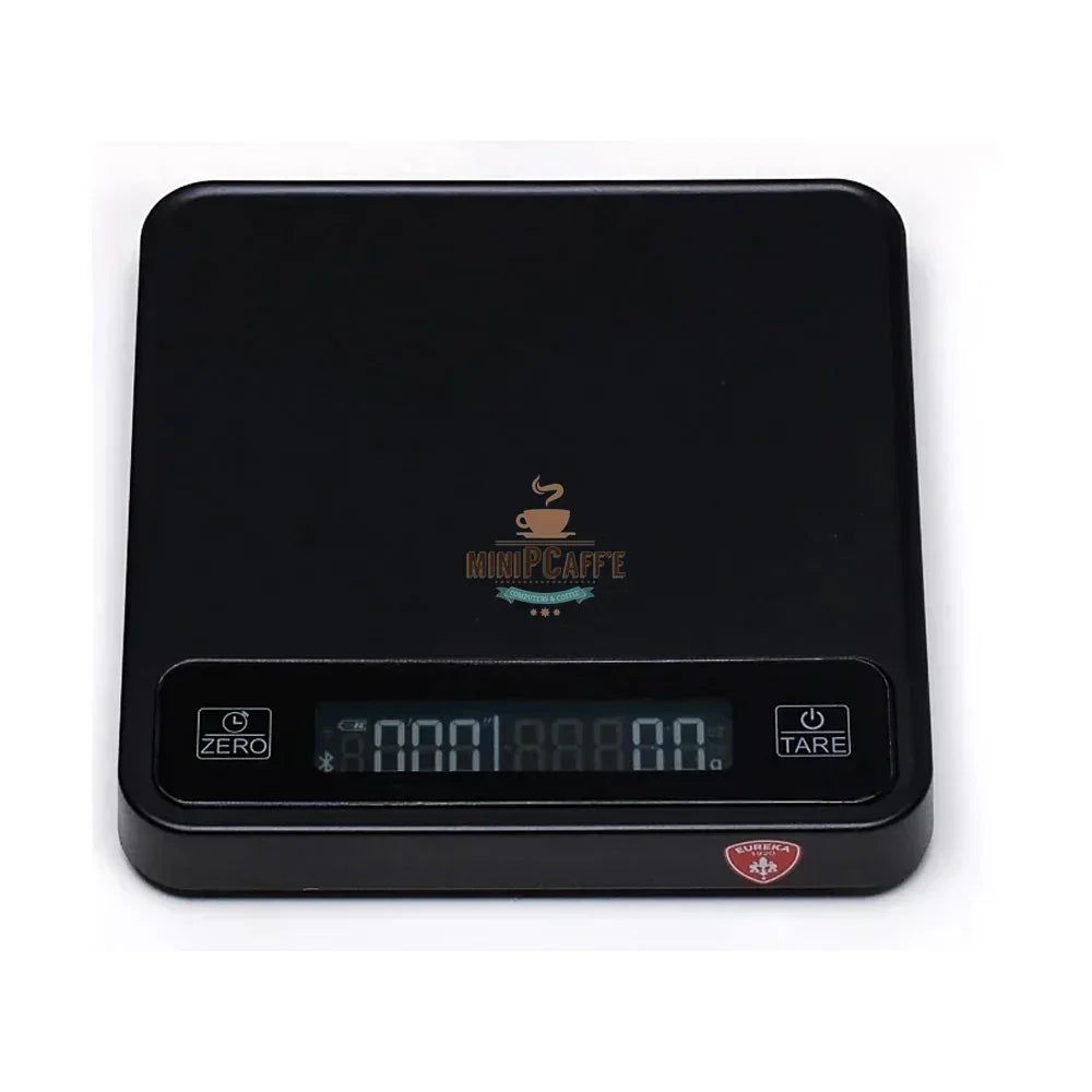 Eureka Baby Handmühle aus Olivenholz mit Precisa Kaffeewaage