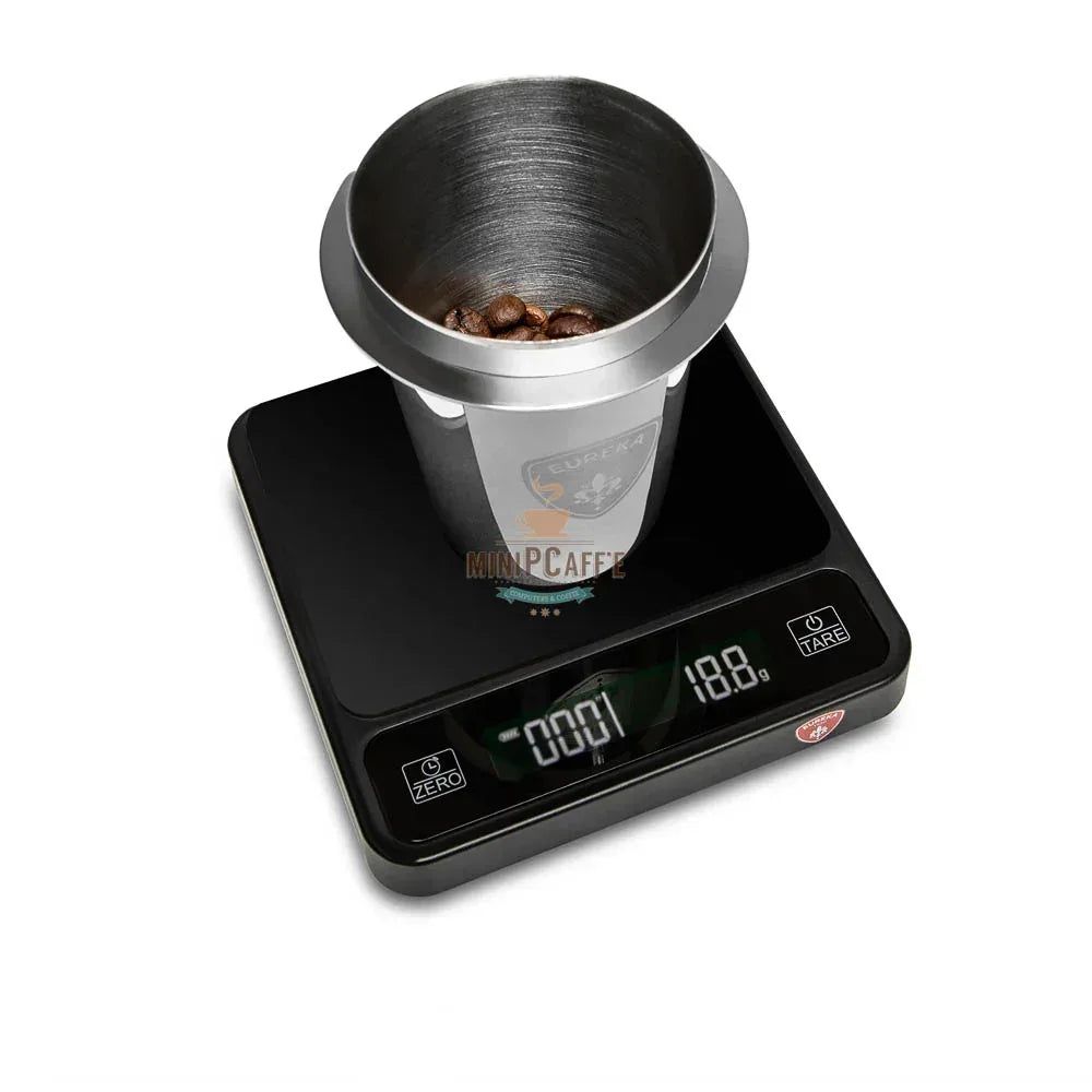 Eureka Baby Olive Wood Hand Grinder Set with Precisa Coffee Scale and Dosing Cup