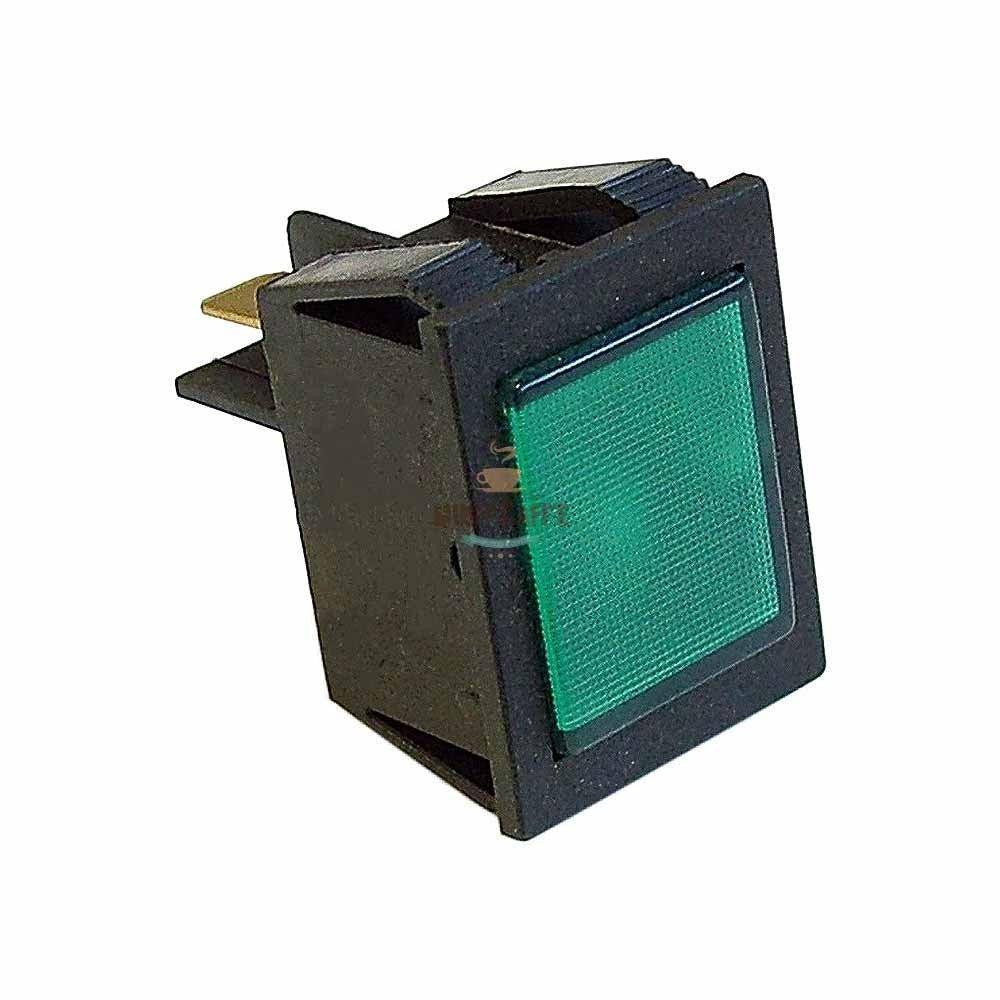 Interruptor indicador de luz verde para Musso Ragusa Consul - MiniPCaffe.com