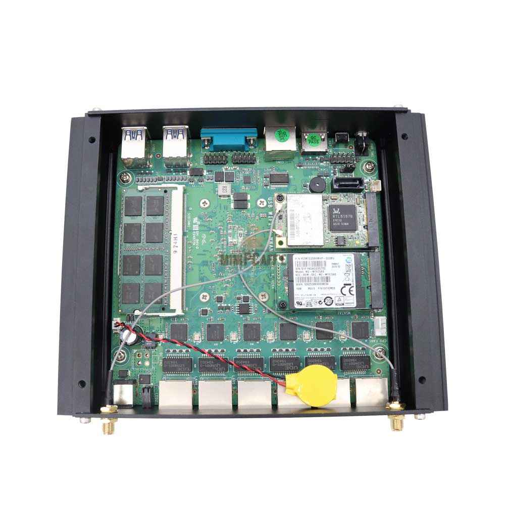 Intel Core i3 8130U Industrial Mini PC with 6 2.5GbE LAN Ports
