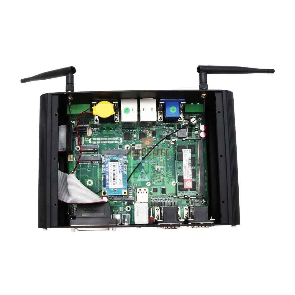 Intel Core i5 8250U Industrie-Mini-PC mit 6 COM-Anschlüssen und LPT - MiniPCaffe.com