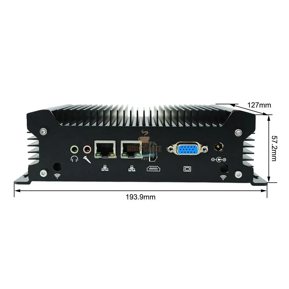 Intel i5 1135G7 工業用ミニPC 2つのLANポート付き - MiniPCaffe.com