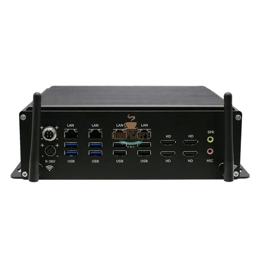 Mini PC industriale Intel i5 8305G con 6 porte COM e 4 LAN - MiniPCaffe.com