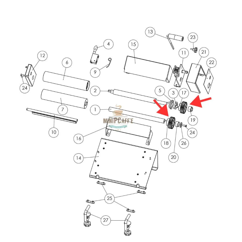 Pastaline Sfogliafacile Mini Gear Set Replacement - MiniPCaffe.com