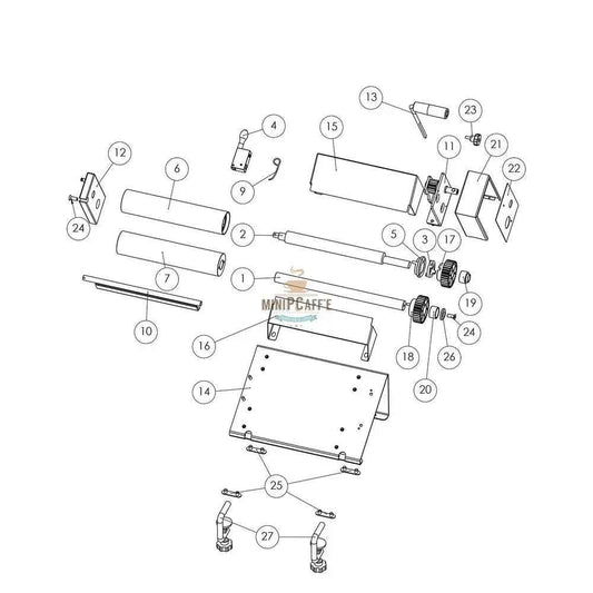 Conjunto de 3 Engrenagens de Reposição para Pastaline Sfogliafacile XL - MiniPCaffe.com
