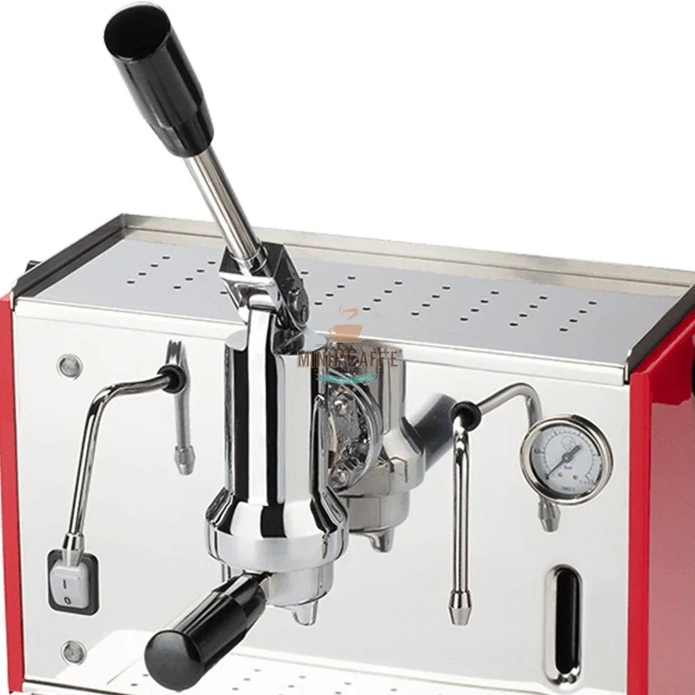Pontevecchio Lusso Lever Espresso Machine Red - MiniPCaffe.com