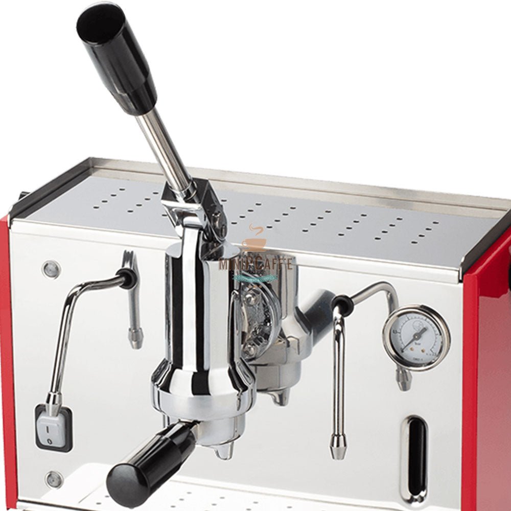 Pontevecchio Lusso Lever Espresso Machine Red - MiniPCaffe.com