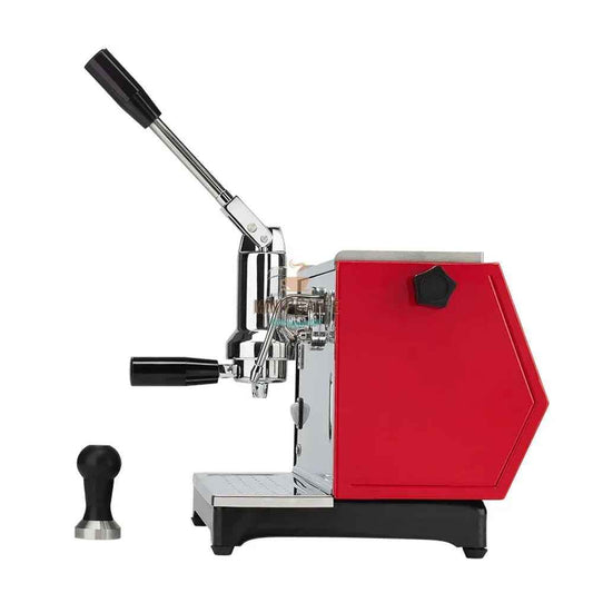 Máquina de Café Expresso Pontevecchio Lusso Lever Vermelha - MiniPCaffe.com