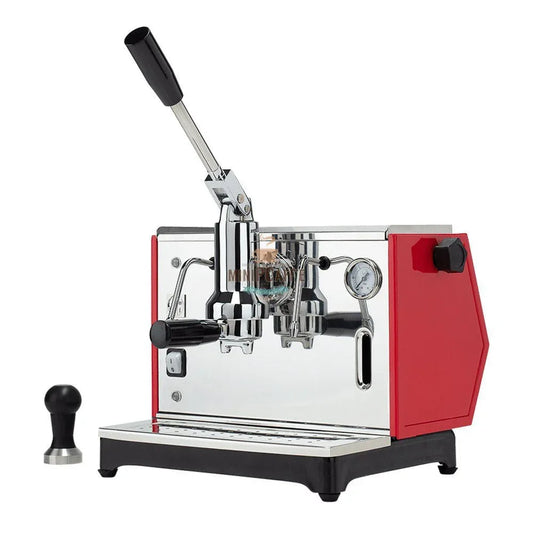 Pontevecchio Lusso Red and Eureka Manuale Grinder - MiniPCaffe.com