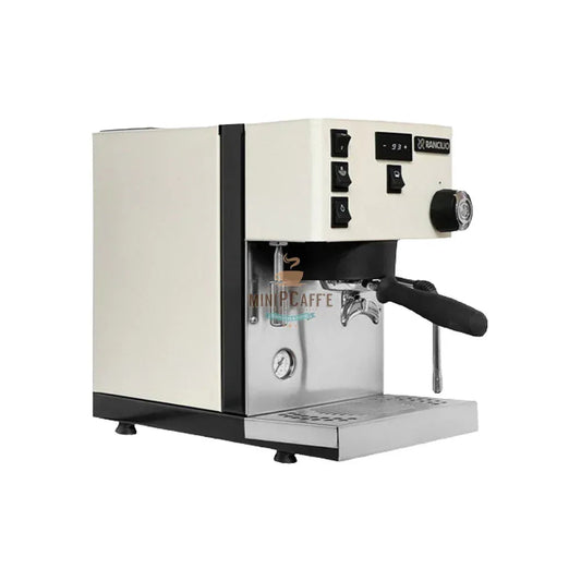 Rancilio Silvia Pro X 화이트 에스프레소 머신 - MiniPCaffe.com