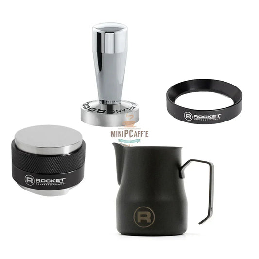 Rocket Espresso 4 Piece Black Barista Tool Set - MiniPCaffe.com