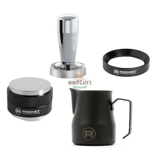 Zestaw 4-częściowych czarnych narzędzi baristy Rocket Espresso - MiniPCaffe.com