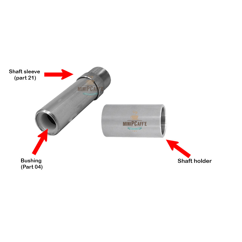 Shaft Sleeve and Shaft Holder for Musso Mini Lussino - MiniPCaffe.com