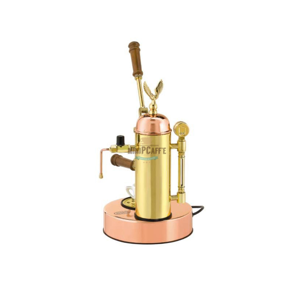 Elektra Micro Casa Leva Copper Brass and Eureka Specialita Grinder