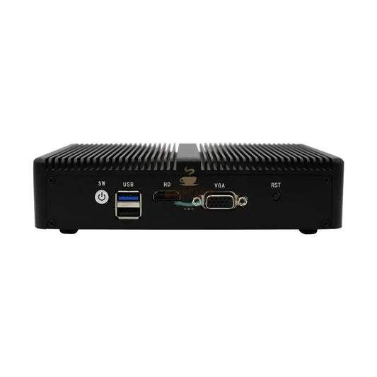 Intel J1900 Mini PC แบบไม่มีพัดลม พร้อมพอร์ต LAN 4 ช่อง - MiniPCaffe.com