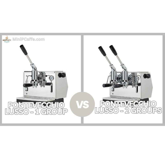 Pontevecchio Lusso 1 vs 2 Group Espresso Machines - MiniPCaffe.com