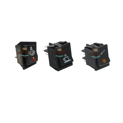 3-Piece Switch Set Replacement for Rancilio Silvia - MiniPCaffe.com