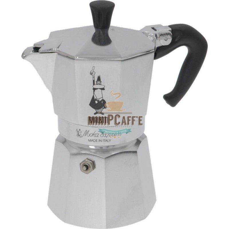 Bialetti Moka Express 4 kopper komfur Moka-kande - MiniPCaffe.com