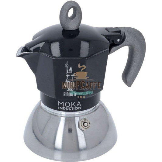 Bialetti Moka Induction Sort 2 Kopper Induktions Moka Kande - MiniPCaffe.com