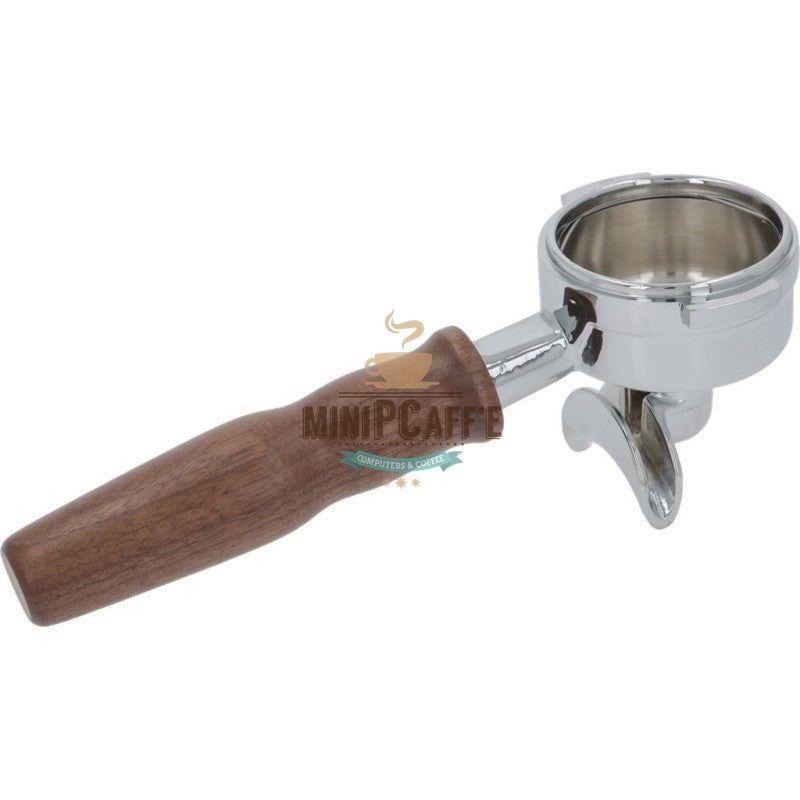 Double Spout Wooden Handle Portafilter for La Marzocco - MiniPCaffe.com