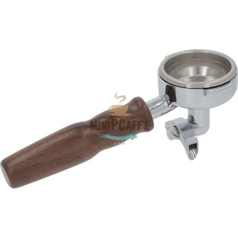 Faema E71 Double Spout Wooden Portafilter - MiniPCaffe.com