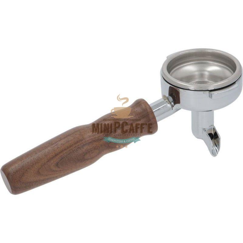 Faema E71 Single Spout Wooden Portafilter - MiniPCaffe.com