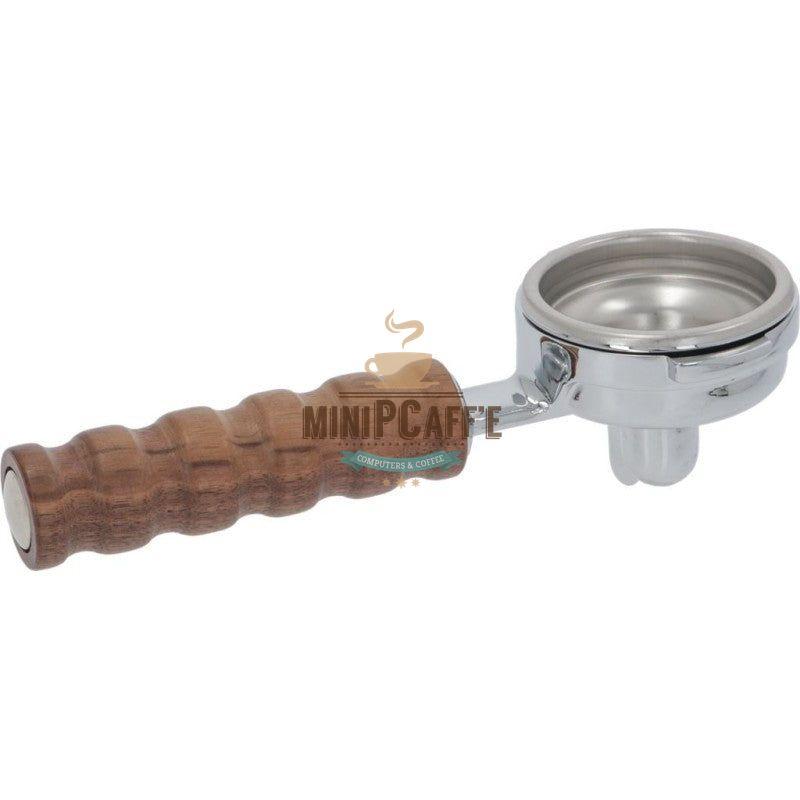 Faema Single Spout Wooden Handle Portafilter - MiniPCaffe.com