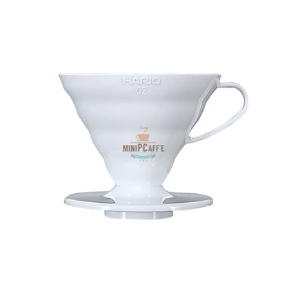 Hario V60 Pour Over Set 02 with Buono Kettle and Server White - MiniPCaffe.com