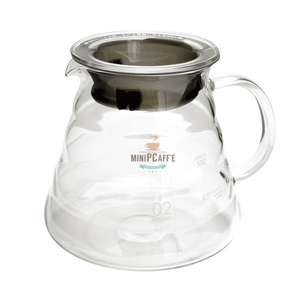 Hario V60 Pour Over Set 02 with Buono Kettle and Server White - MiniPCaffe.com