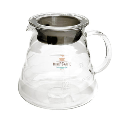 Hario V60 Pour Over Set 02 with Buono Kettle and Server White - MiniPCaffe.com