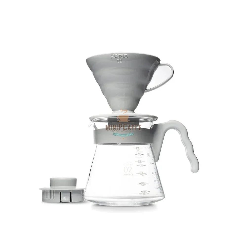 Hario V60 Pour Over Starter Kit Pale Grey - MiniPCaffe.com