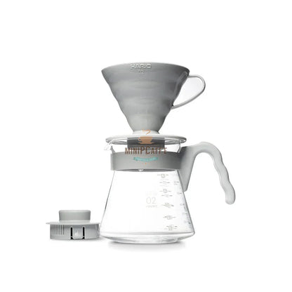 Hario V60 Pour Over Starter Kit Pale Grey - MiniPCaffe.com
