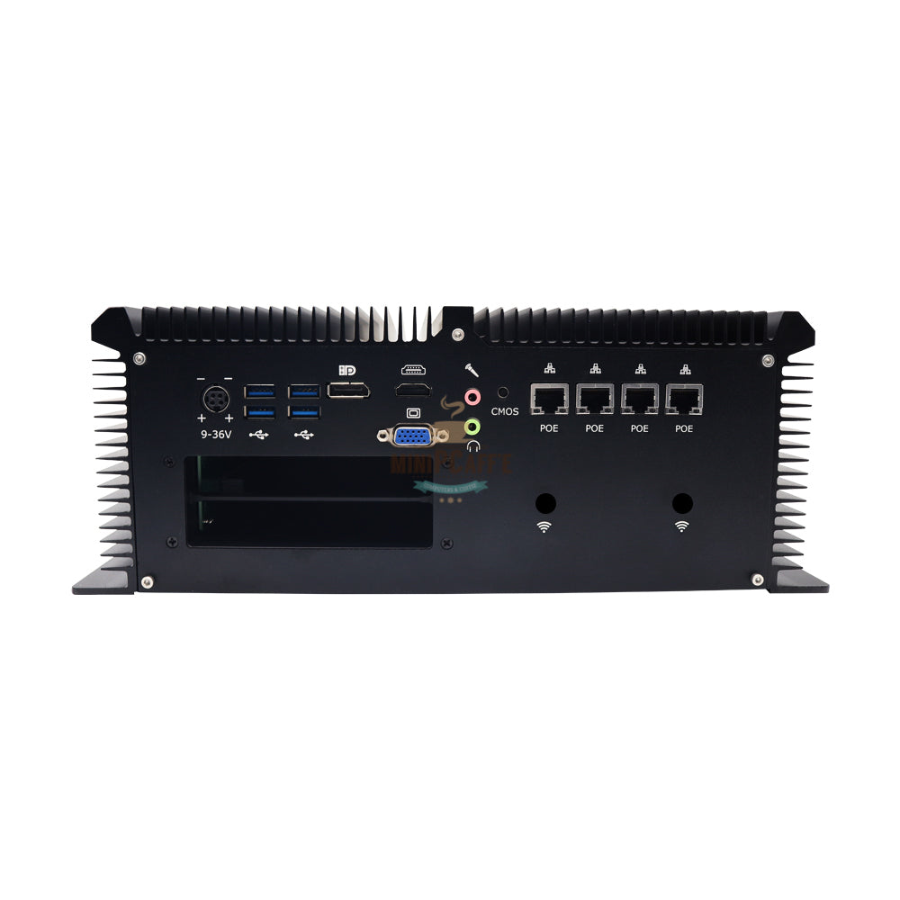 Intel i7 7920HQ 3.10GHz Industrial Mini PC na may 4 LAN Ports