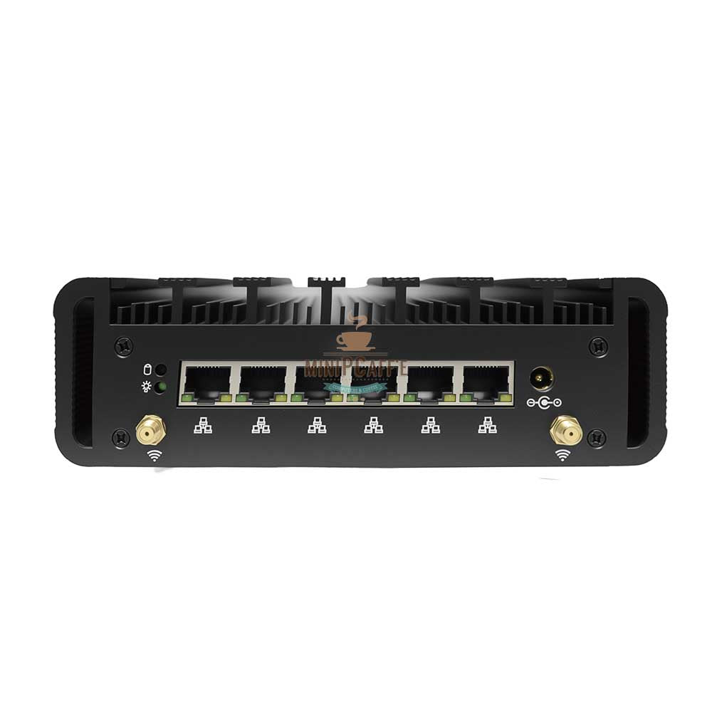 Intel Celeron J6412 Industrial Mini PC with 6 LAN Ports - MiniPCaffe.com