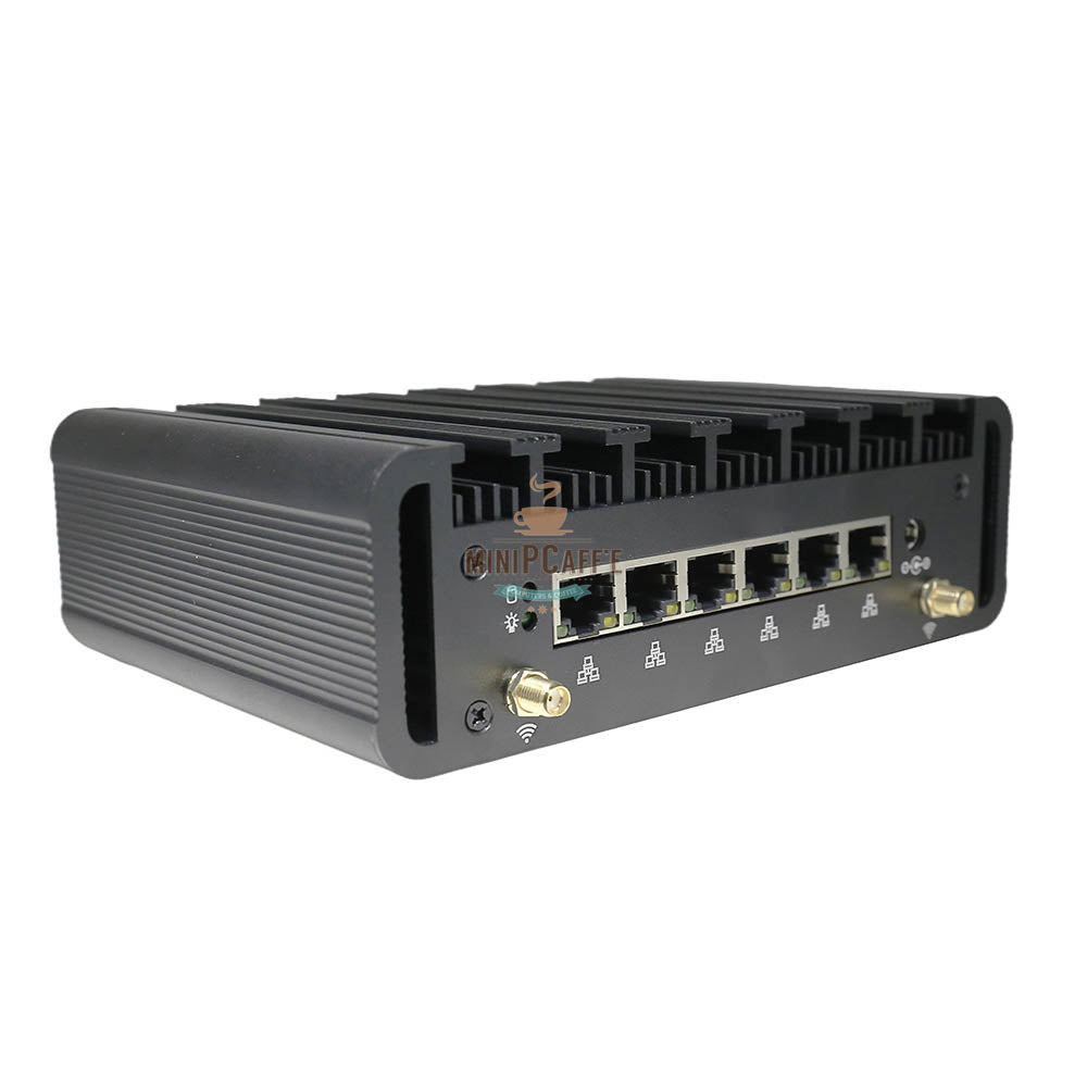 Intel Celeron J6412 Industrial Mini PC with 6 LAN Ports - MiniPCaffe.com