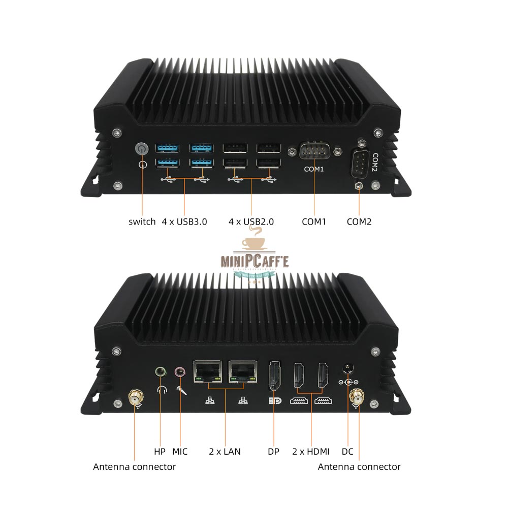 Intel Core Ultra 5 135U 工业迷你电脑，支持三屏显示  