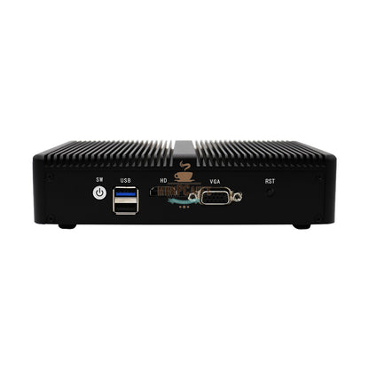 Intel J1900 lüfterloser Mini-PC mit 4 2,5G LAN-Anschlüssen
