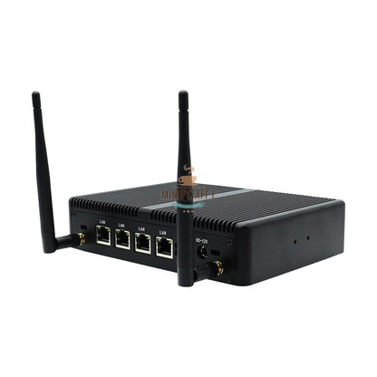 Intel J1900 lüfterloser Mini-PC mit 4 2,5G LAN-Anschlüssen