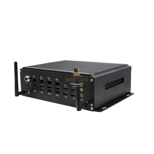 Intel i5 8305G Industrie-Mini-PC mit 6 COM- und 4 LAN-Anschlüssen - MiniPCaffe.com