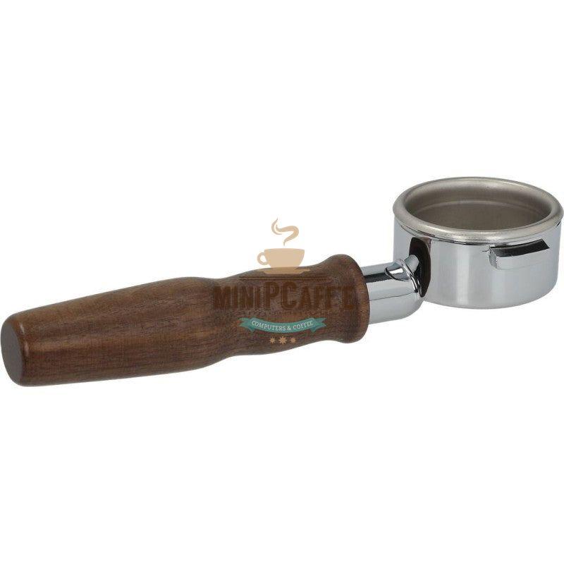 La Spaziale Bottomless Wooden Handle Portafilter - MiniPCaffe.com