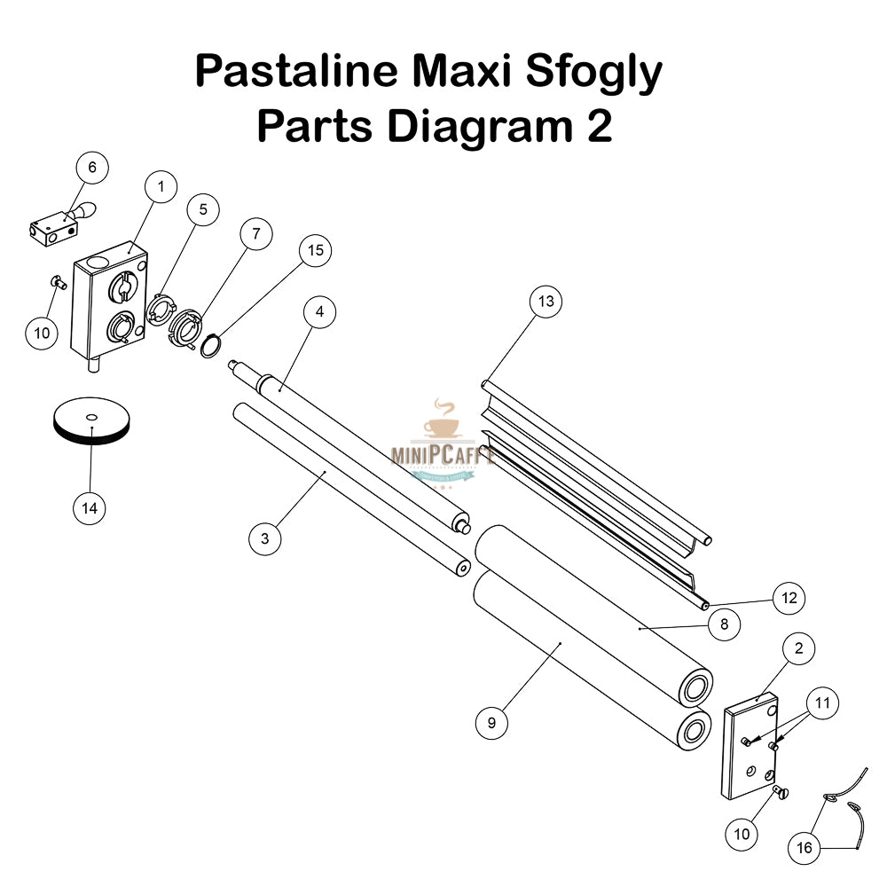 Replacement Parts for Pastaline Maxi Sfogly Dough Roller