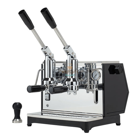 Máquina de café espresso de palanca de lujo Pontevecchio 2 grupos negro