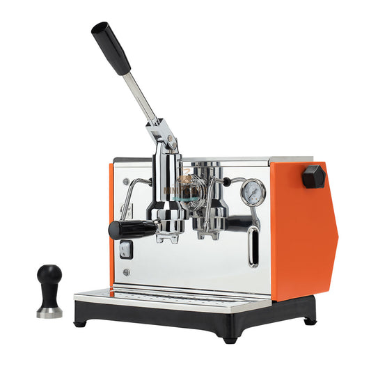 Luksusowa pomarańczowa maszyna do espresso Pontevecchio