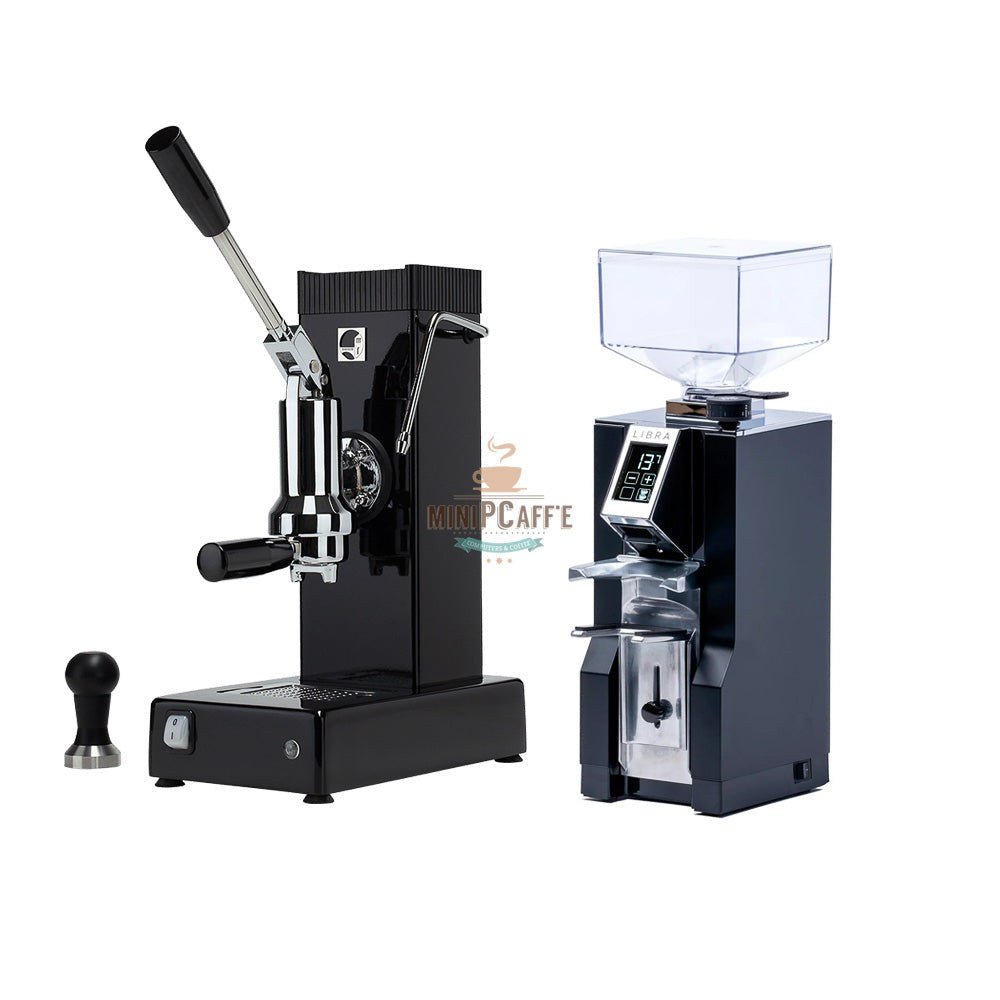 Pontevecchio Export Black with Eureka Libra Grinder - MiniPCaffe.com