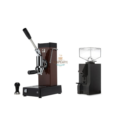 Pontevecchio Export Brown Espresso Machine and Eureka Manuale - MiniPCaffe.com