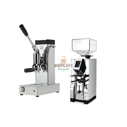 Pontevecchio Export Chrome with Eureka Libra Grinder - MiniPCaffe.com