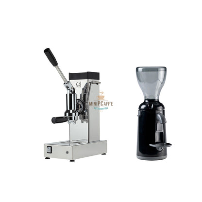 Pontevecchio Export Chrome Espresso Machine and Nuova Simonelli Grinta - MiniPCaffe.com
