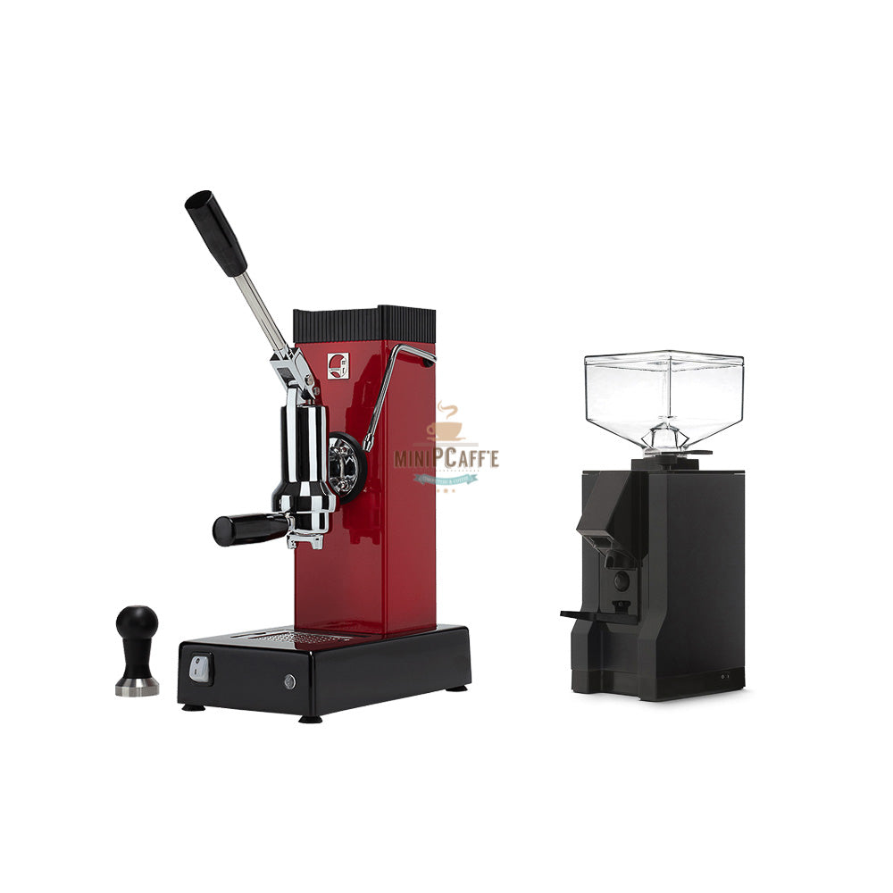 Pontevecchio Export Red Espresso Machine and Eureka Manuale - MiniPCaffe.com