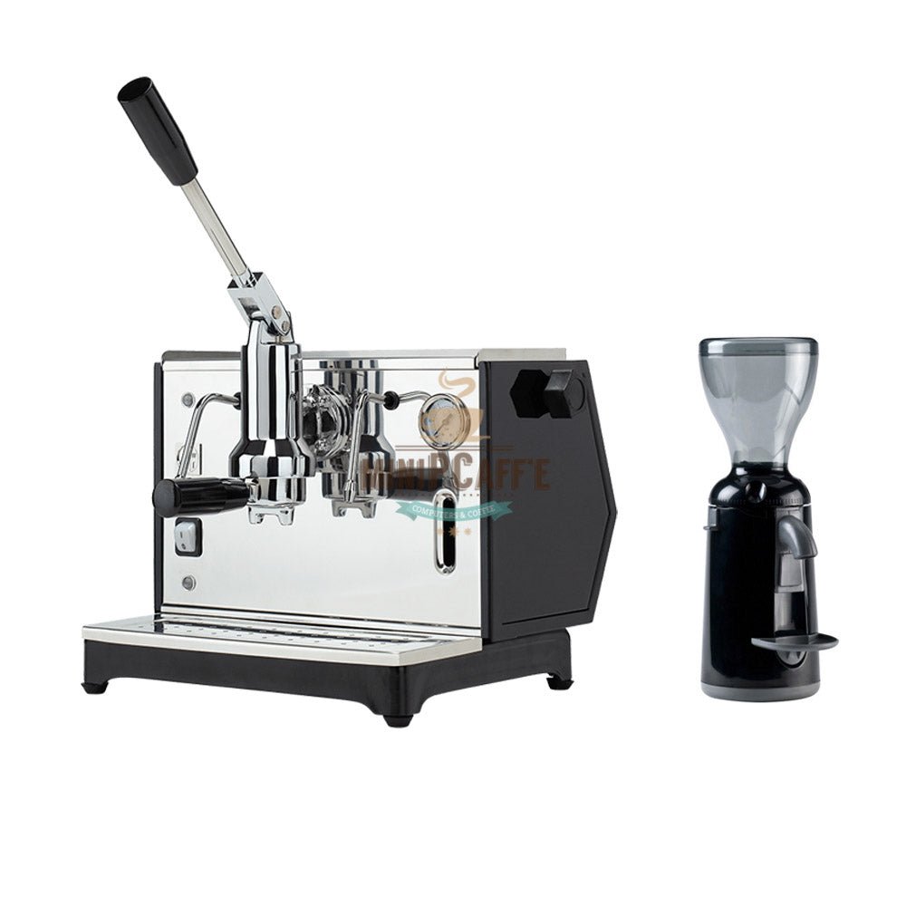 Pontevecchio Lusso Black with Nuova Simonelli Grinta - MiniPCaffe.com